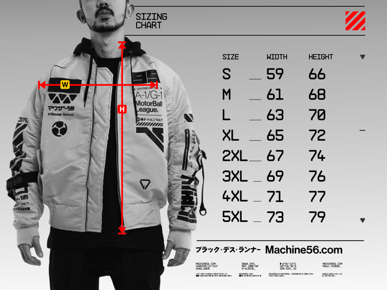 MEME様 ブルゾン M白 M56/MS-BOMBER D5 – Machine56