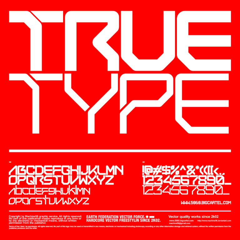 Machine56 Font M56DB01 Font – Machine56